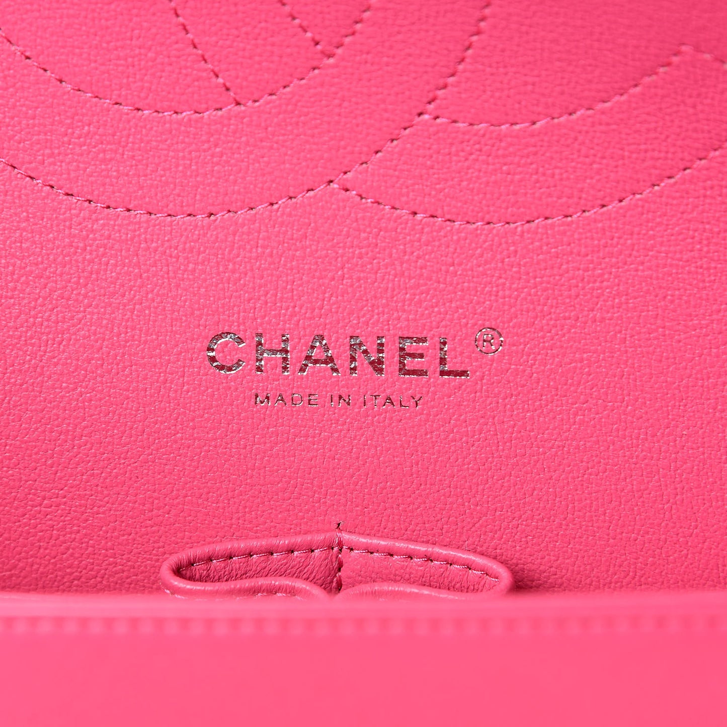 Lambskin Quilted Jumbo Double Flap Dark Pink