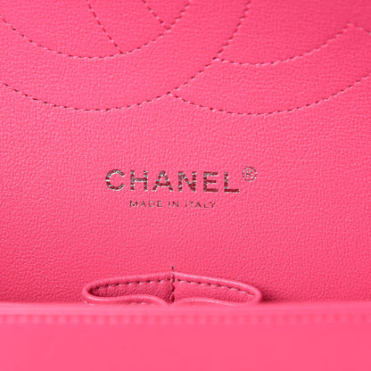 Chanel Lambskin Quilted Jumbo Double Flap Dark Pink 6 of 10