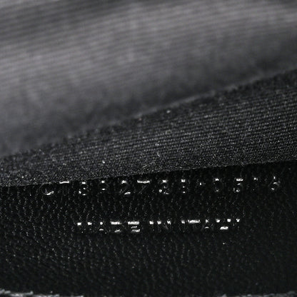 Saint Laurent Sheepskin Matelasse Chevron Monogram Monochrome Large College Satchel Black 6 of 14