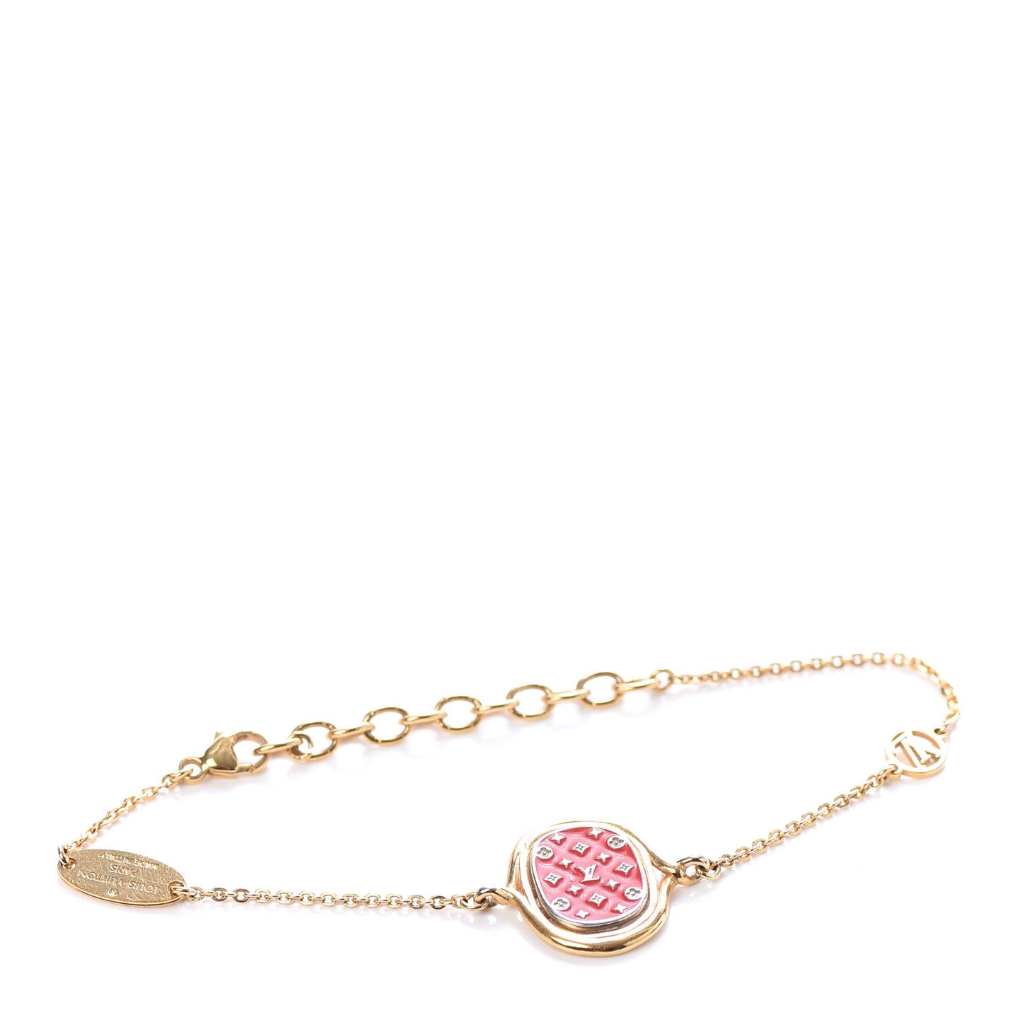 Swarovski Crystal Lady Lucky Damier Supple Bracelet Gold