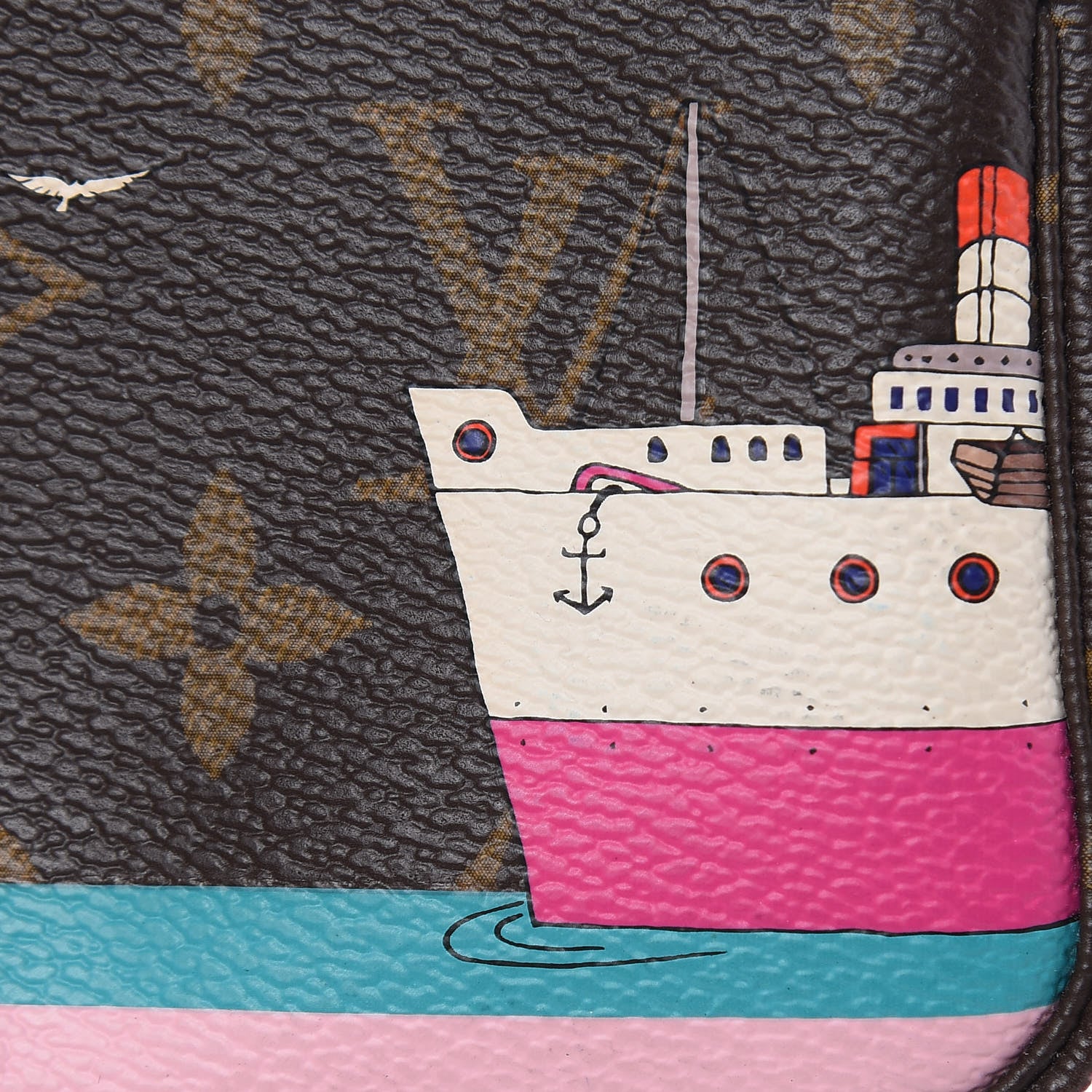 Louis Vuitton Monogram 2016 Christmas Animation Mini Pochette Accessories Rose Ballerine 8 of 9