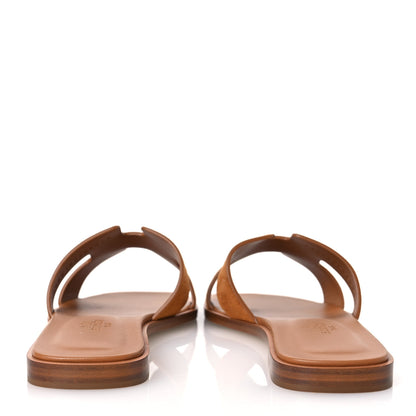 Hermes Suede Goatskin Oran Sandals 36.5 Naturel 6 of 11