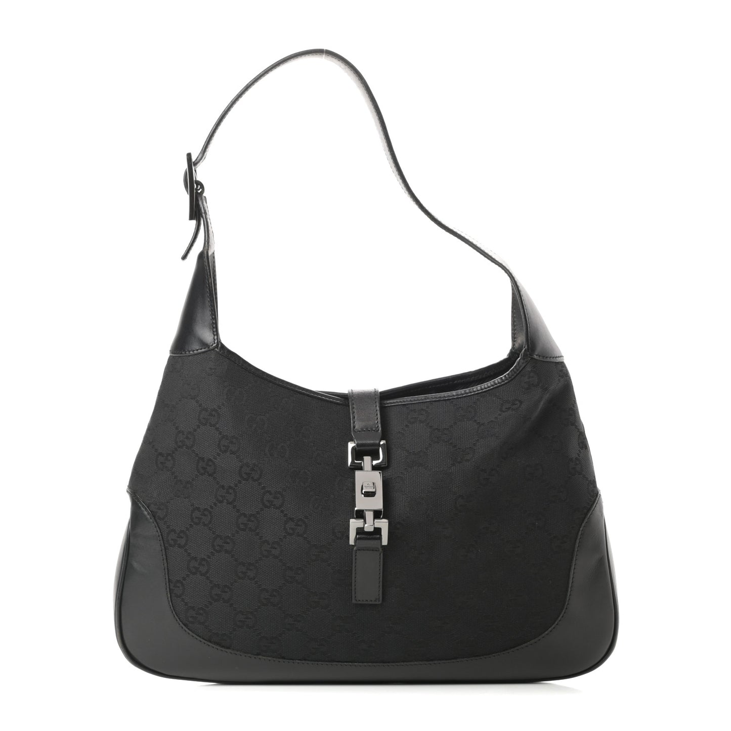 Monogram Small Jackie O Hobo Black