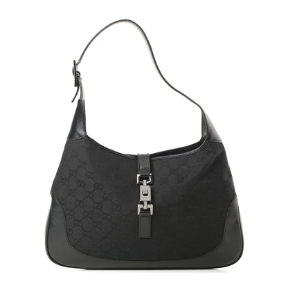 Gucci Monogram Small Jackie O Hobo Black 1 of 13