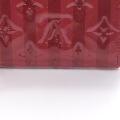 Louis Vuitton Vernis Rayures Zippy Coin Purse Pomme D'Amour 9 of 9
