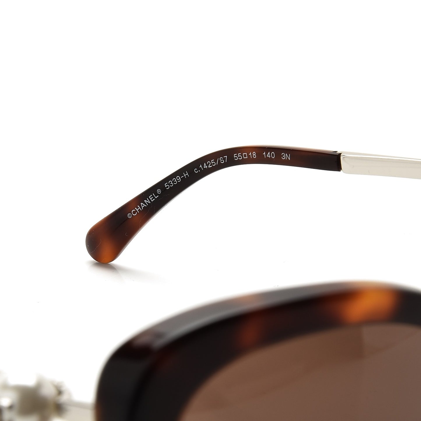 Square Winter Pearl Sunglasses 5339-H Tortoise