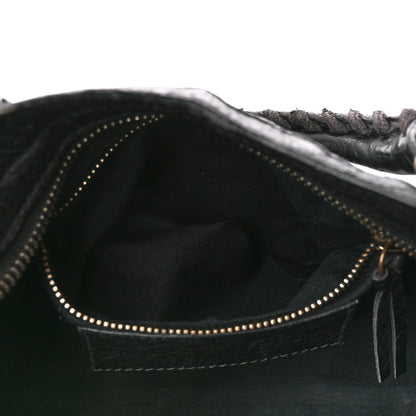 Balenciaga Agneau Laser Cut Cross Classic Gold Hardware Mini City Black 6 of 16