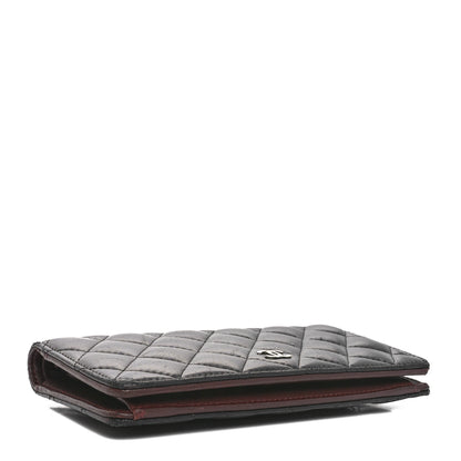 Chanel Lambskin Quilted Yen Wallet Black 4 of 11