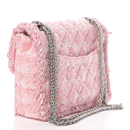 Chanel Tweed Braid Mini Reissue Square Flap Pink 3 of 17