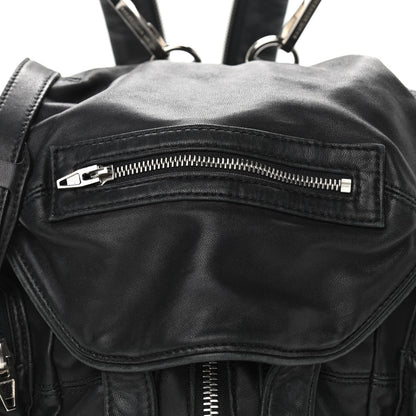 Alexander Wang Lambskin Mini Marti Backpack Washed Black Rhodium Hardware 6 of 15