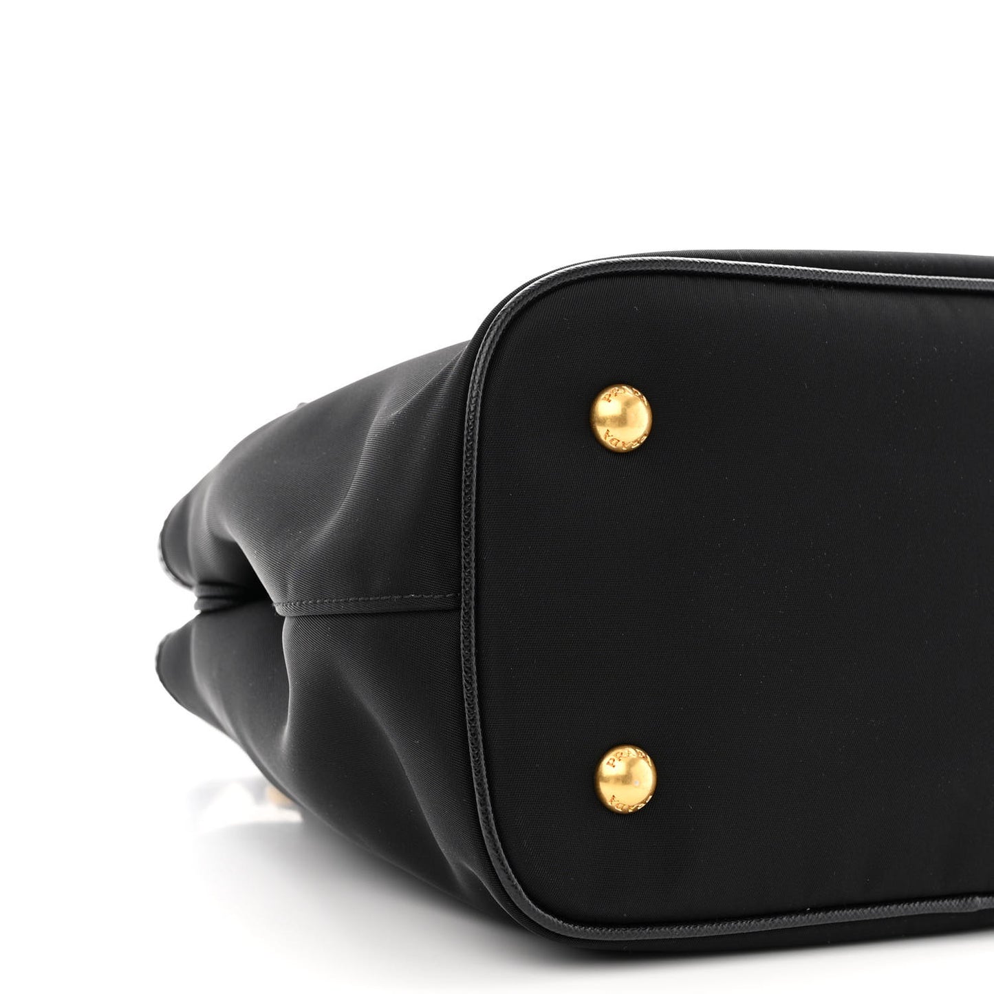 Tessuto Nylon Saffiano Small Tote Black