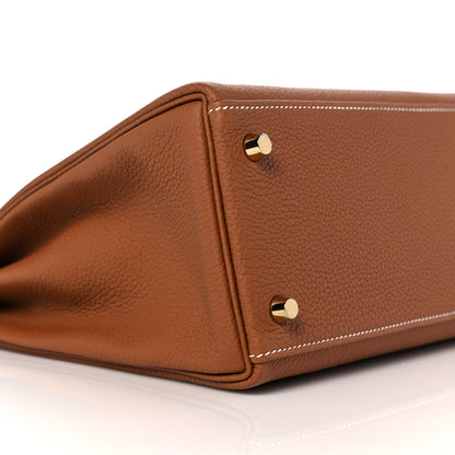 Hermes Togo Kelly Retourne 28 Gold 7 of 36
