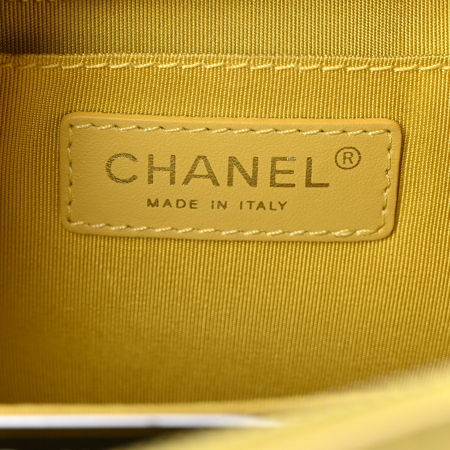 Chanel Lambskin Quilted Mini CC Box Camera Bag Yellow 6 of 10