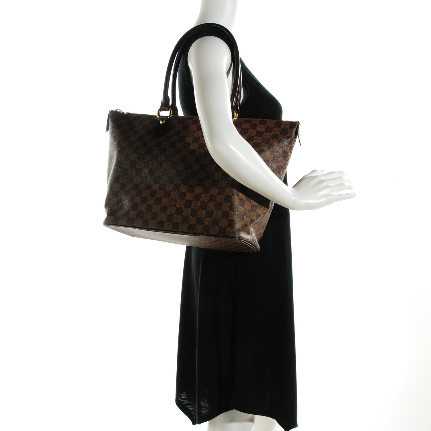 Louis Vuitton Damier Ebene Saleya MM 2 of 9