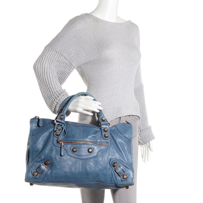 Balenciaga Agneau Giant 21 Rose Gold Hardware Work Atlantique 2 of 11