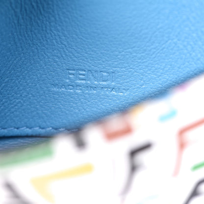 Fendi X SARAH COLEMAN Vitello Liberty Ceylon Micro FF Fish Eye Embossed Nano Baguette Charm Multicolor Cyber Blue 6 of 6