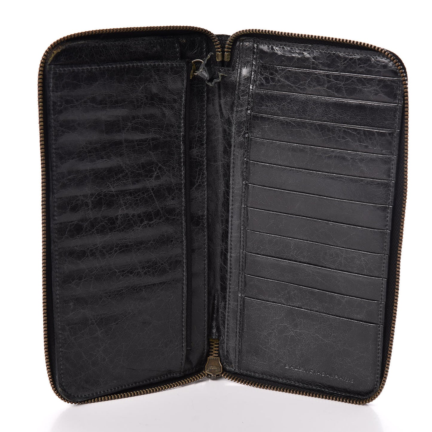 Agneau Classic Hardware Compagnon Wallet Black
