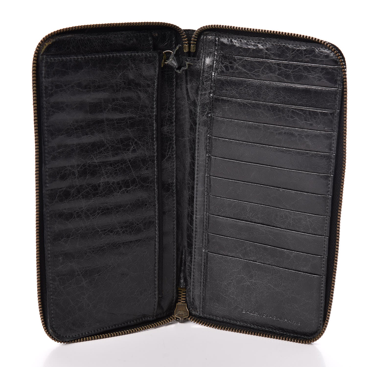 Balenciaga Agneau Classic Hardware Compagnon Wallet Black 5 of 13