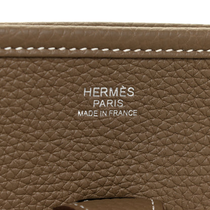Hermes Taurillon Clemence Evelyne III PM Etoupe 5 of 9