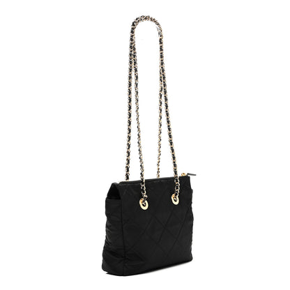 Prada Re-Nylon Impuntu Quilted Re-Edition 1995 Chaine Small Tote Bag Black 3 of 9