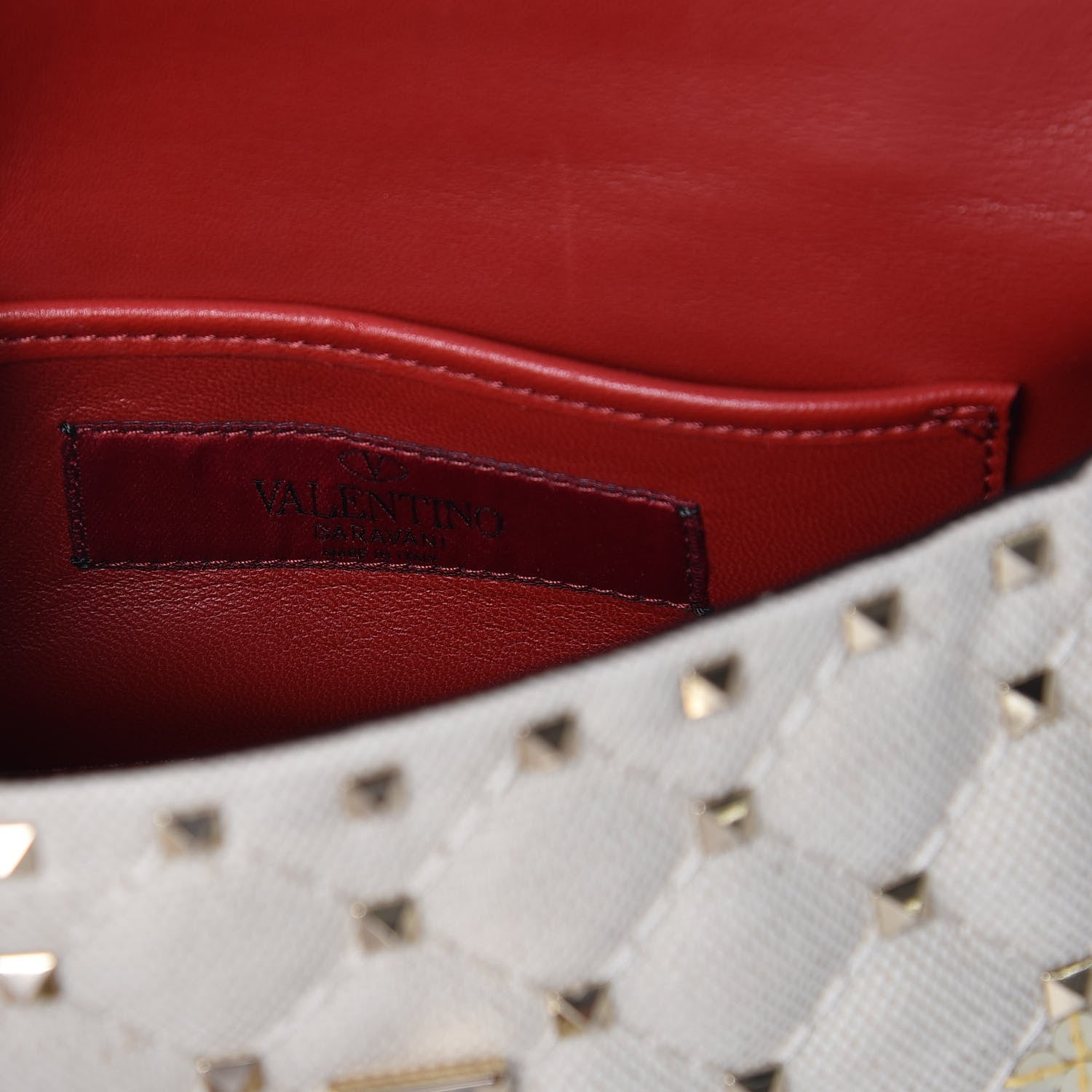 Valentino Garavani Canvas Sequin Embroidered Small Rockstud Spike Shoulder Bag Multicolor 8 of 9
