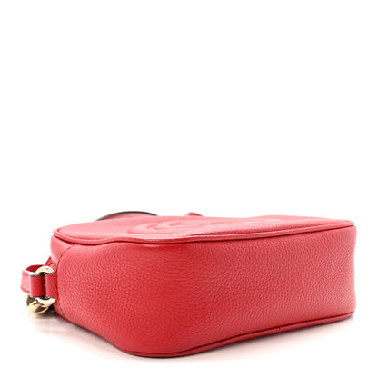 Gucci Pebbled Calfskin Small Soho Disco Bag Vibrant Red 4 of 10