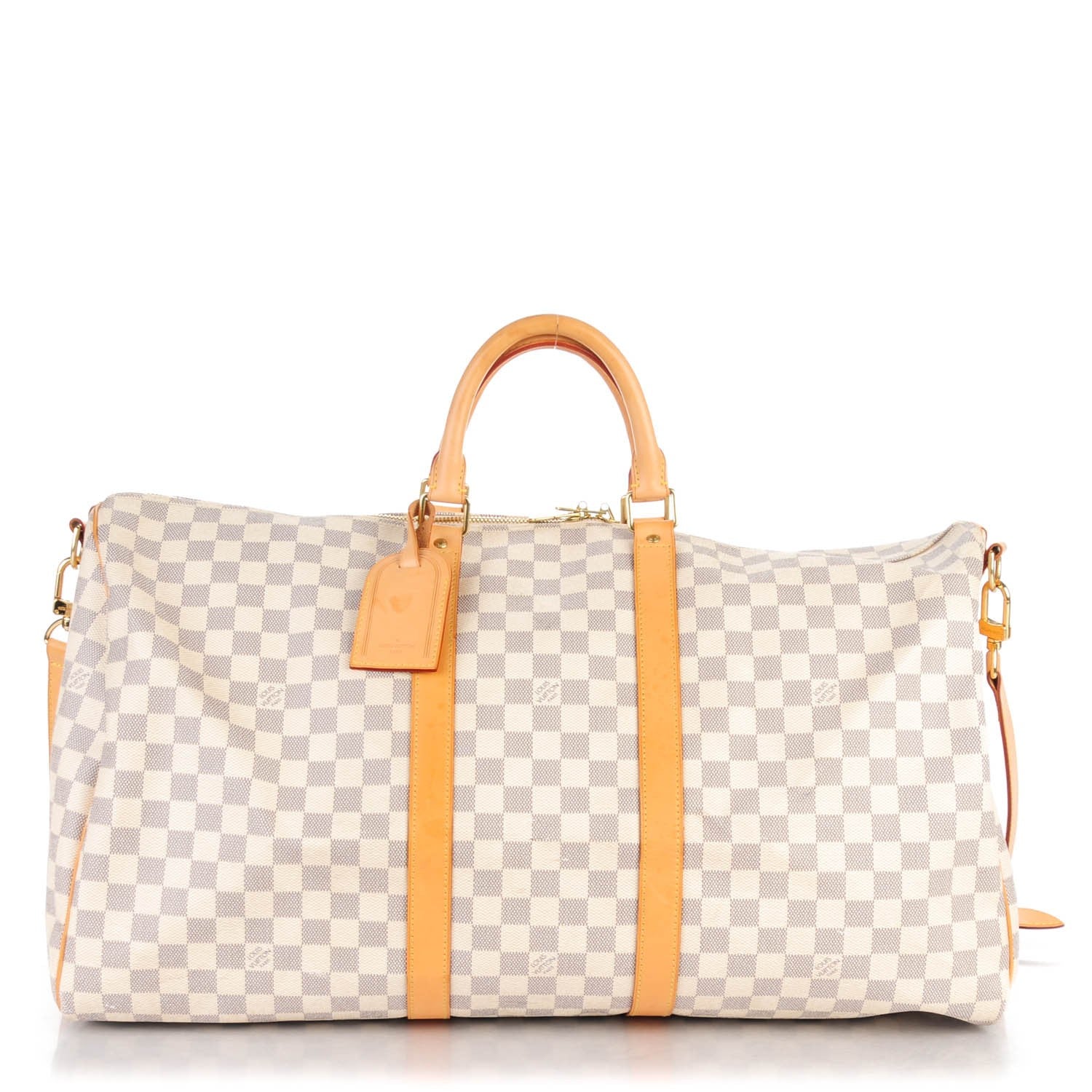 Louis Vuitton Damier Azur Keepall Bandouliere 55 1 of 7