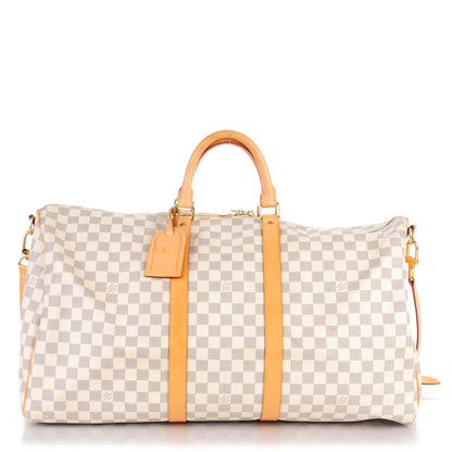 Louis Vuitton Damier Azur Keepall Bandouliere 55 1 of 7