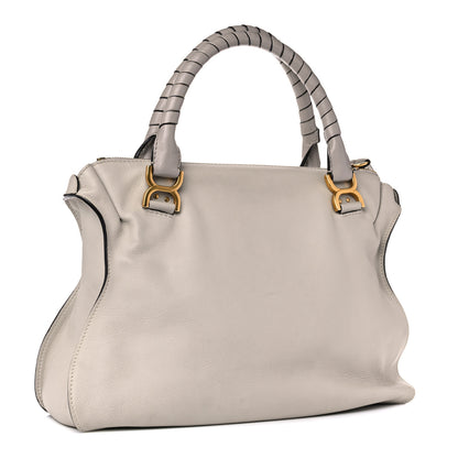 Chloe Calfskin Large Marcie Satchel Dove 3 of 38
