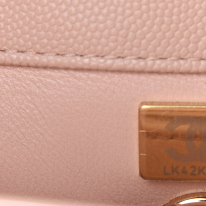 Chanel Caviar Quilted Mini Coco Handle Flap Light Pink 9 of 10