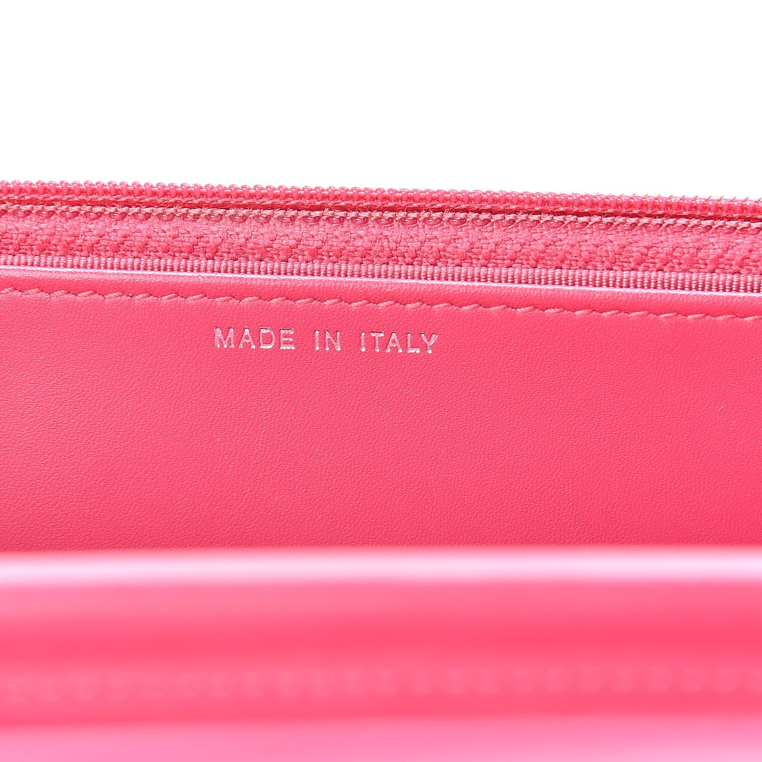 Chanel Patent Quilted Wallet On Chain WOC Fuchsia 7 of 12