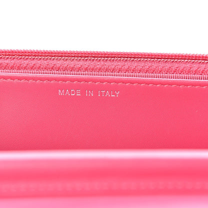 Chanel Patent Quilted Wallet On Chain WOC Fuchsia 7 of 12