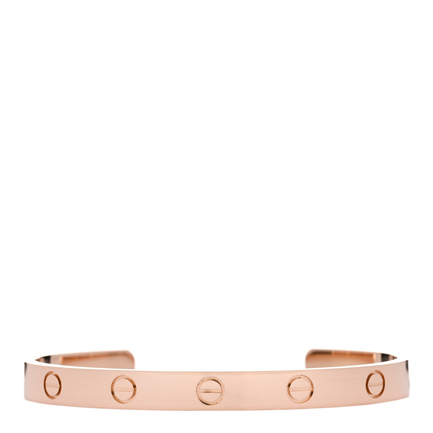Cartier 18K Pink Gold LOVE Cuff Bracelet 17 1 of 4