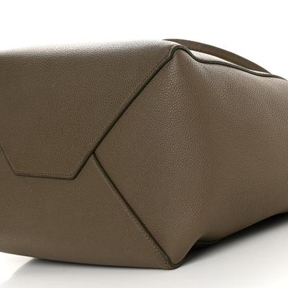 Celine Soft Grained Calfskin Small Belt Cabas Phantom  Taupe 11 of 16
