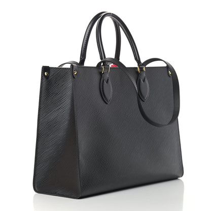 Louis Vuitton Epi Onthego MM Black 3 of 10