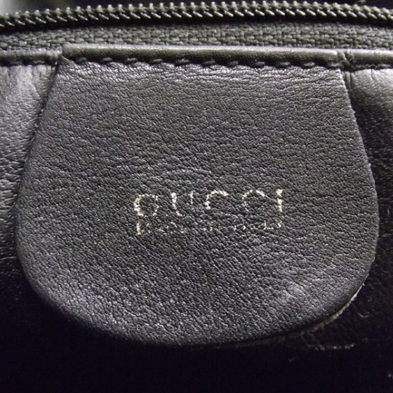 Gucci Leather Bamboo Top Handle Tote Black 8 of 10