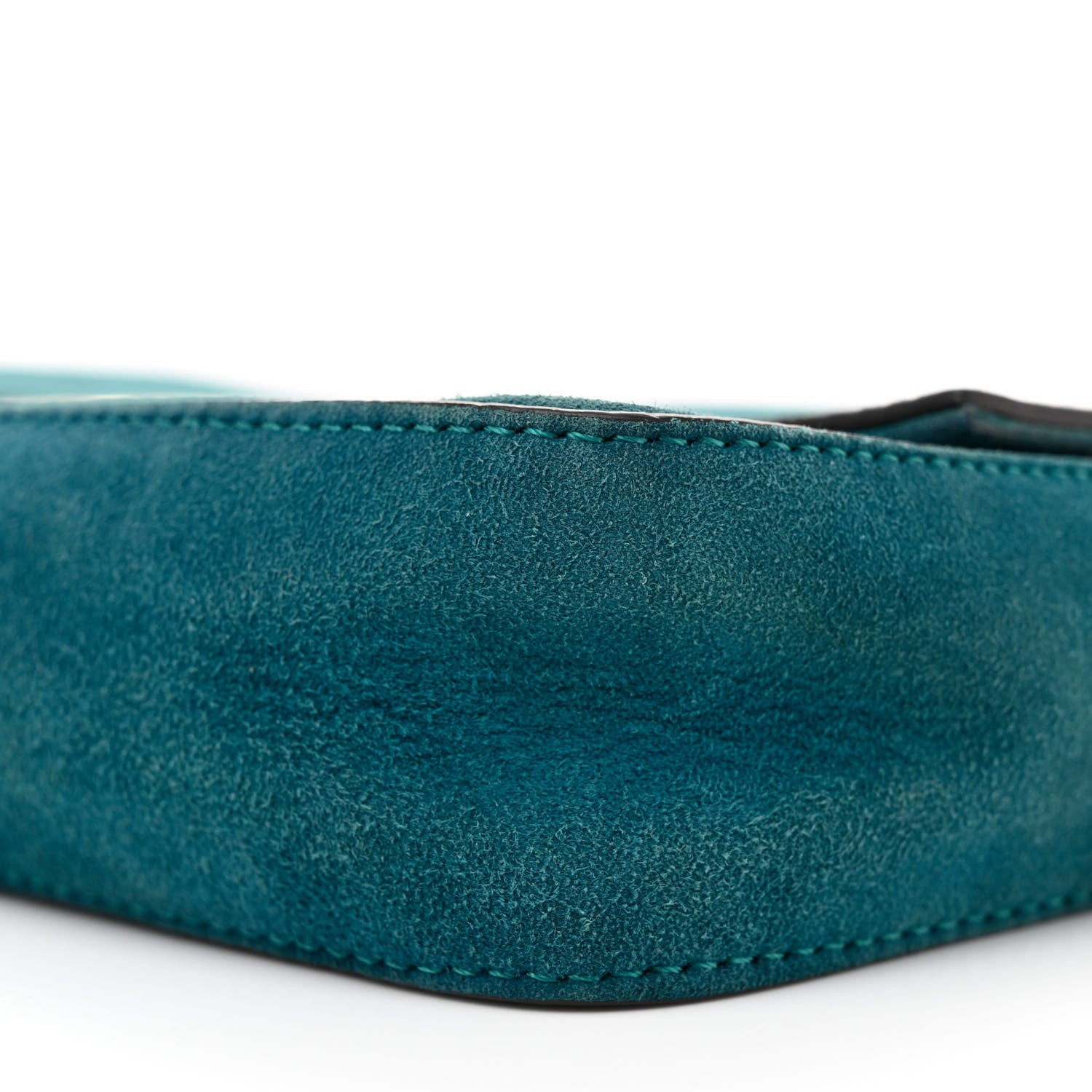 Fendi Chamois Mini Baguette Ottanio 10 of 14