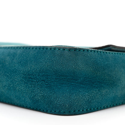 Fendi Chamois Mini Baguette Ottanio 10 of 14