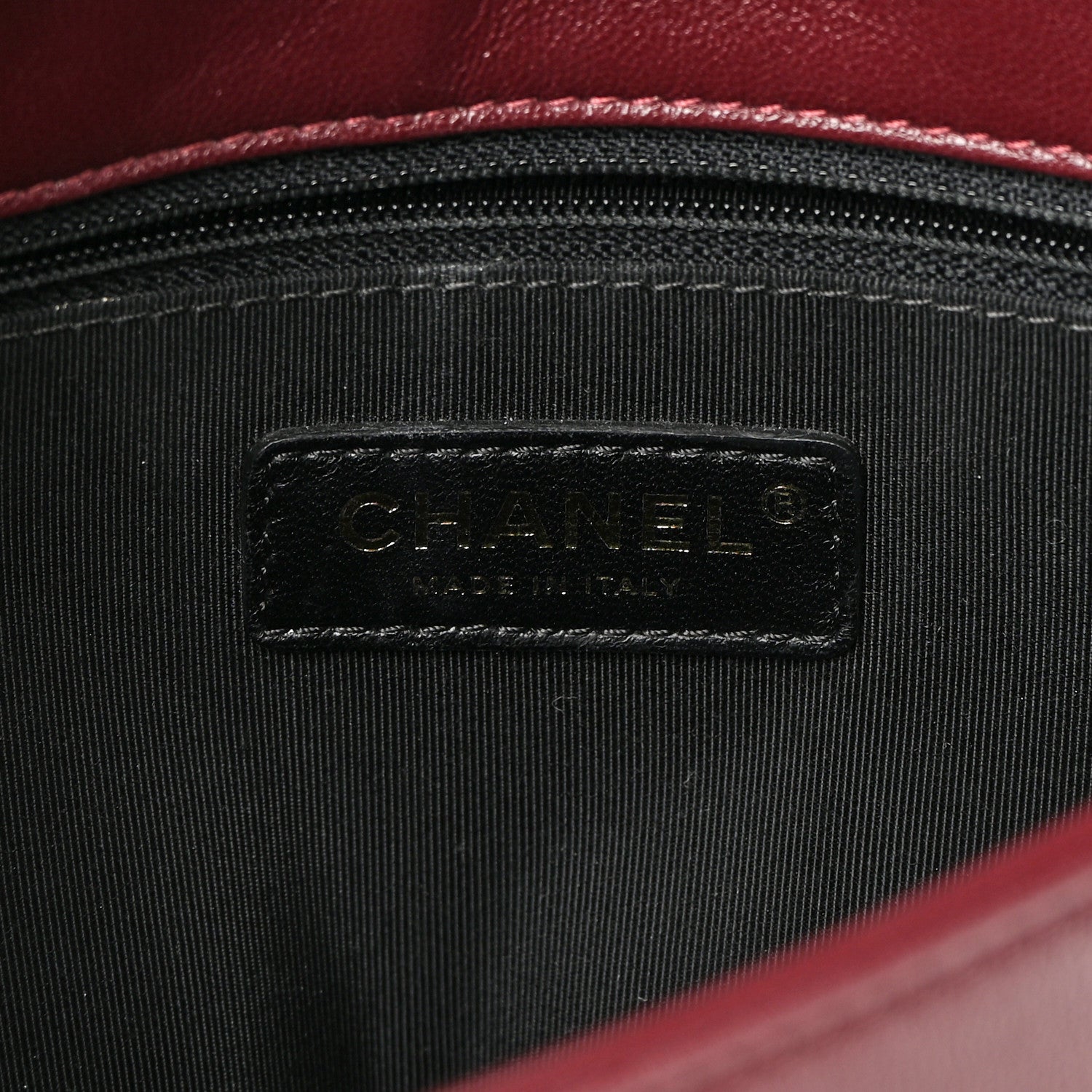 Chanel Sheepskin Quilted Vintage Mademoiselle Flap Dark Red 6 of 20