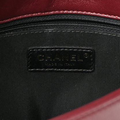 Chanel Sheepskin Quilted Vintage Mademoiselle Flap Dark Red 6 of 20