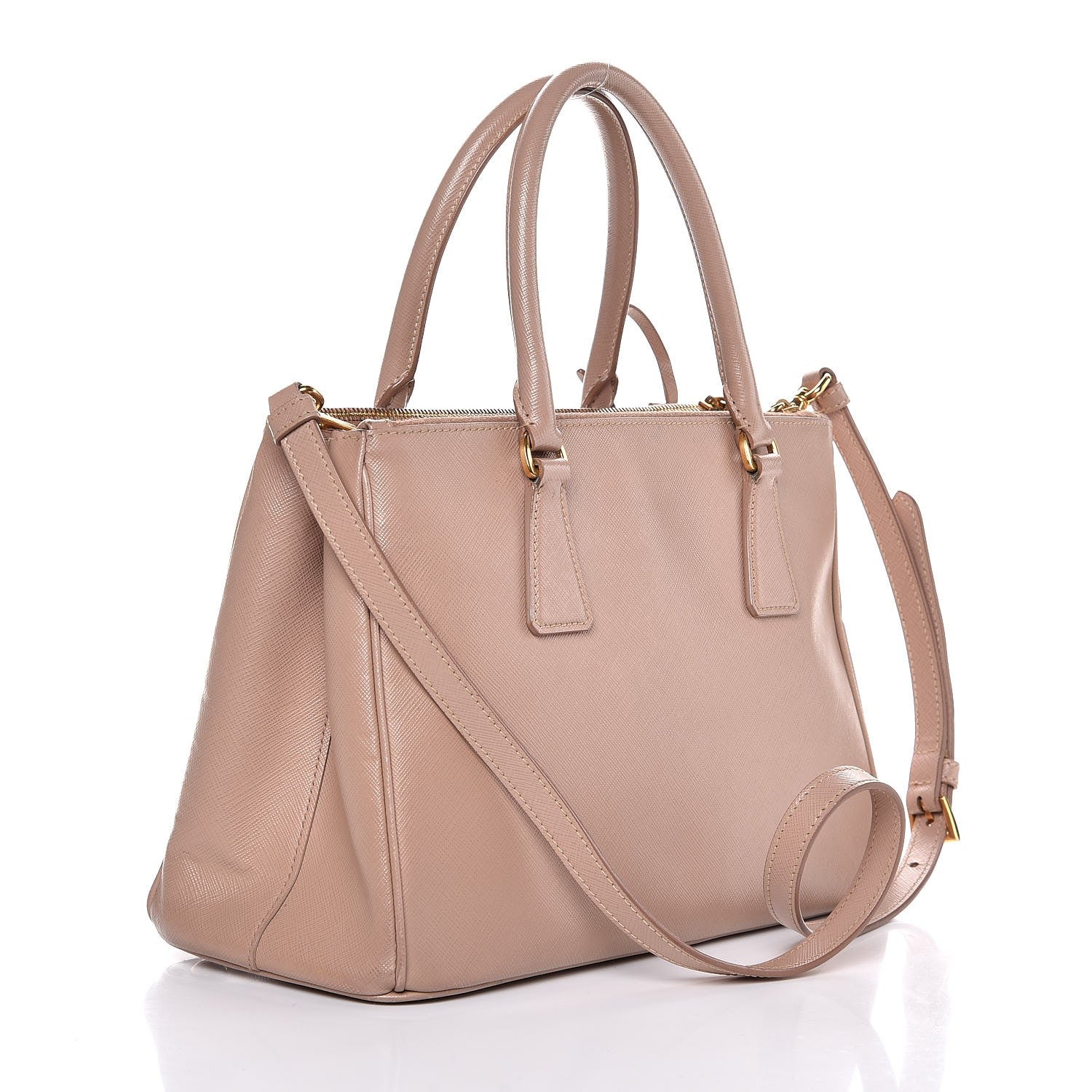 Prada Saffiano Small Galleria Double Zip Tote Cammeo 4 of 13