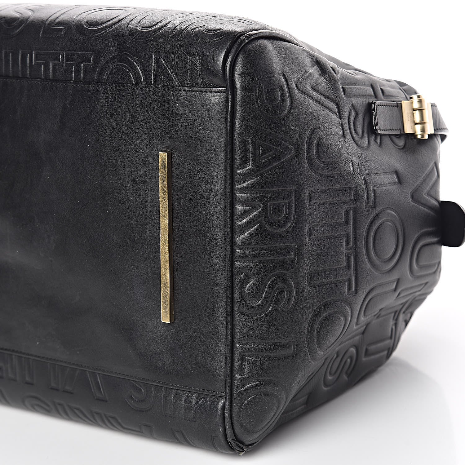 Louis Vuitton Calfskin Embossed Speedy Cube 30 Black 11 of 12