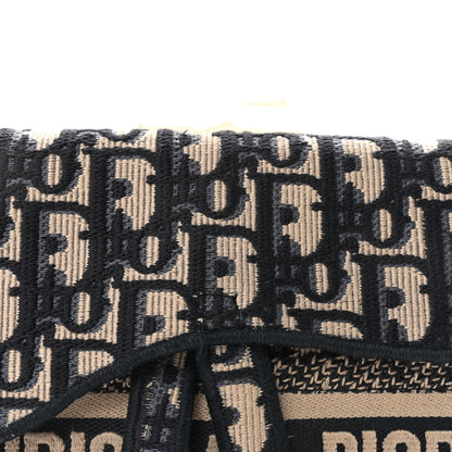 Christian Dior Oblique Slim Saddle Pouch Blue 8 of 11