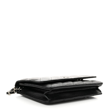 Chanel Caviar Quilted Wallet on Chain WOC Black 4 of 11