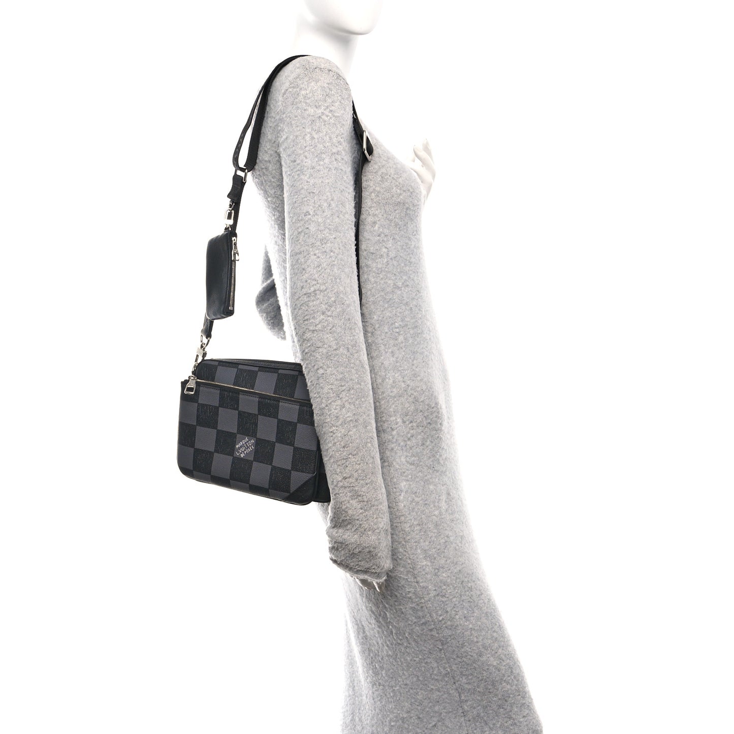 Damier Graphite 3D Trio Messenger