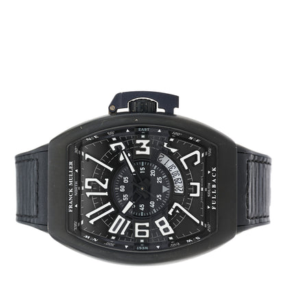 Franck Muller PVD Titanium Calfskin 45mm Vanguard Fullback Automatic Watch Black V45SCDTLCK 2 of 5
