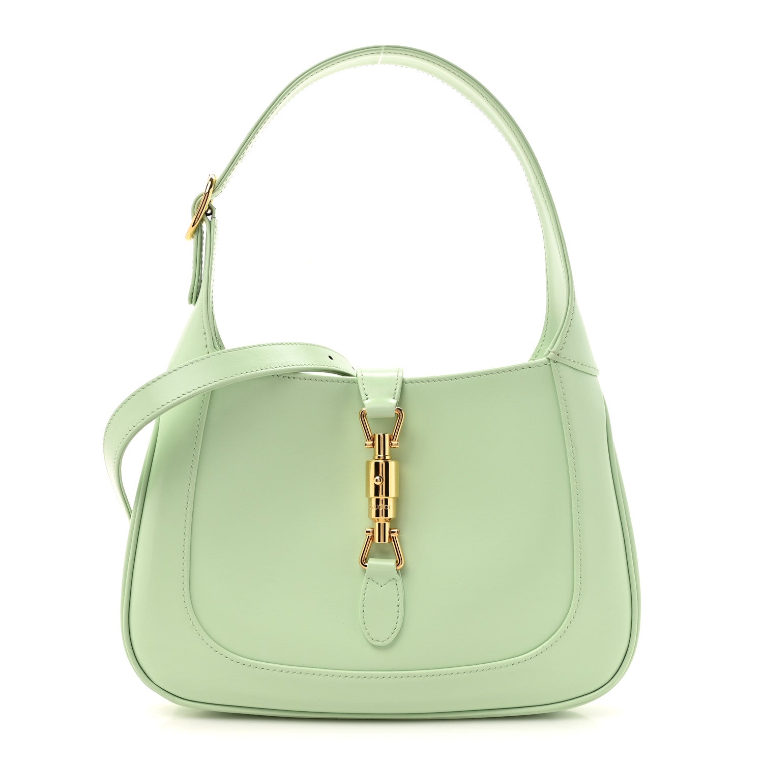 Gucci Boarded Dyana Lux Calfskin Small Jackie 1961 Hobo Tropical Sage 1 of 11