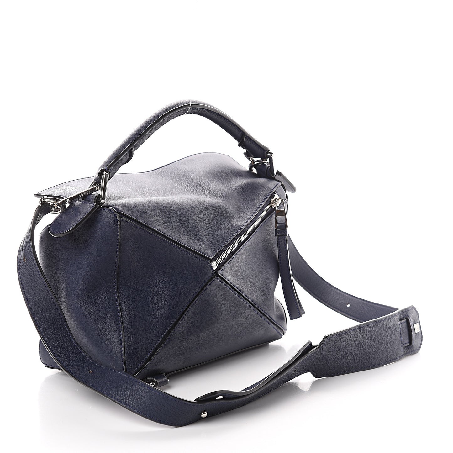Calfskin Small Puzzle Bag Navy