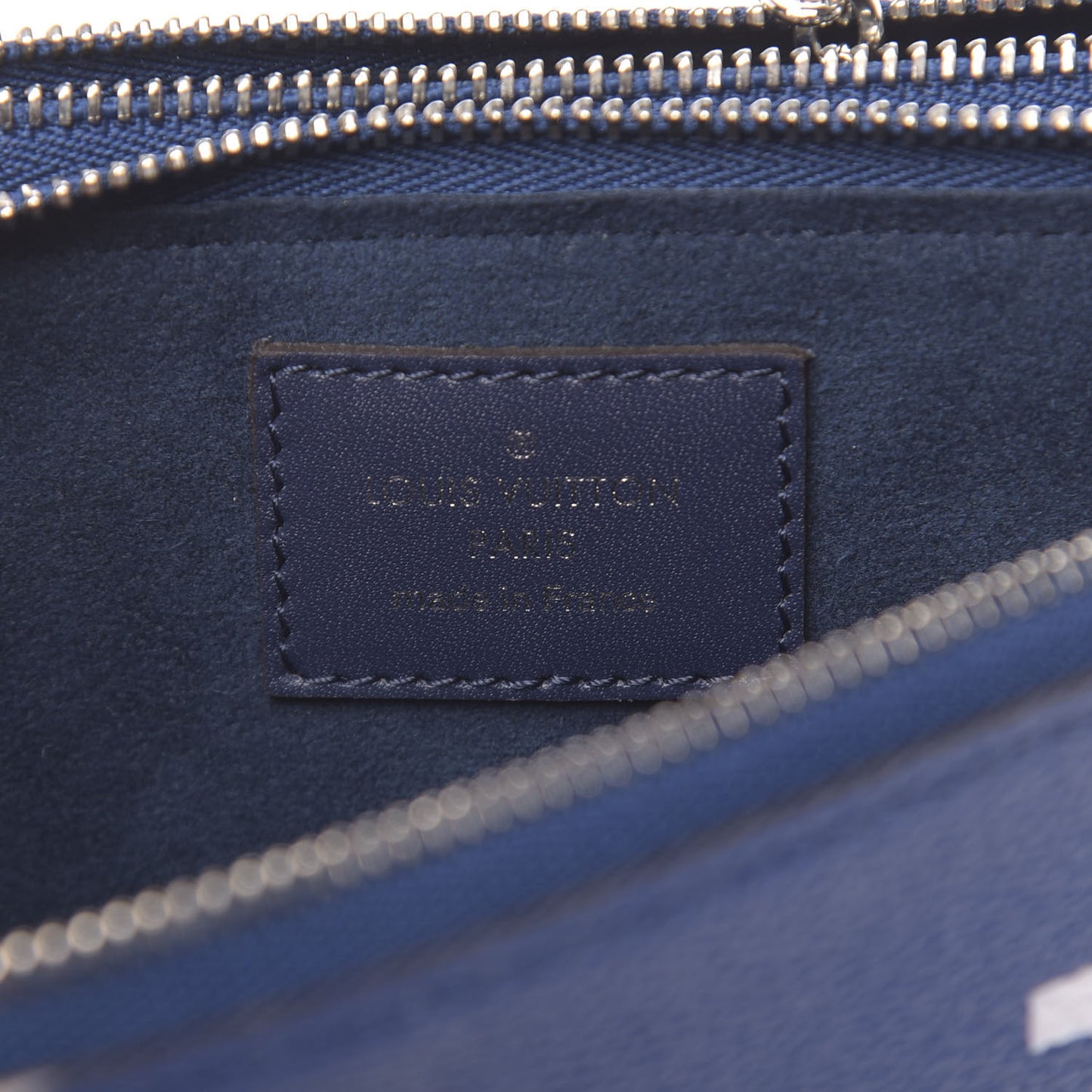 Monogram Giant Escale Double Zip Pochette Blue