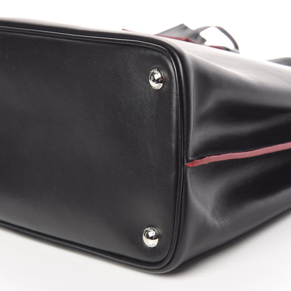 Prada Soft Calfskin Shopping Tote Black Fuoco 10 of 10